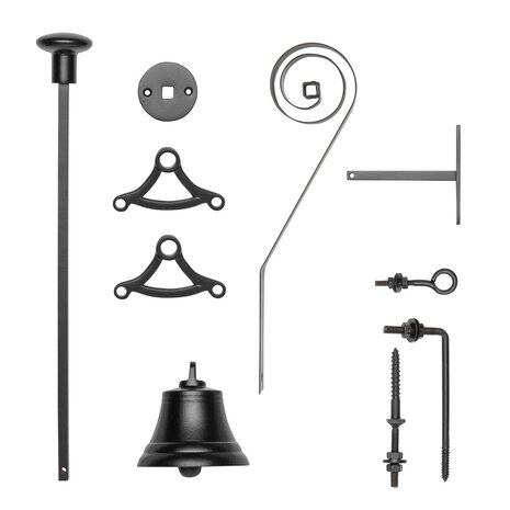 De Oude Deurklink Trekbel mat zwart De Oude Deurklink Trekbel mat zwart