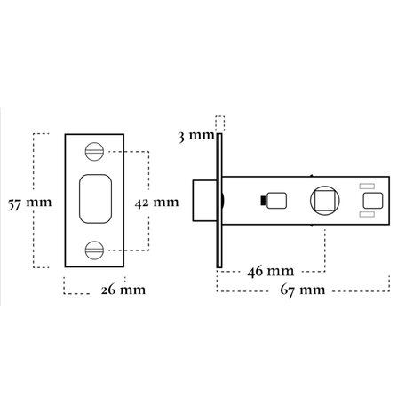 De Oude Deurklink WC insteekslot nikkel De Oude Deurklink WC insteekslot nikkel