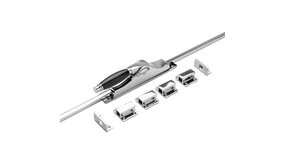 De Oude Deurklink Deur Espagnolet Deco met stangenset 2x150cm glanzend nikkel Ton model De Oude Deurklink Deur Espagnolet Deco met stangenset 2x150cm glanzend nikkel Ton model