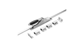 De Oude Deurklink Deur Espagnolet Klassiek met stangenset 2x150cm mat nikkel Ton model De Oude Deurklink Deur Espagnolet Klassiek met stangenset 2x150cm mat nikkel Ton model