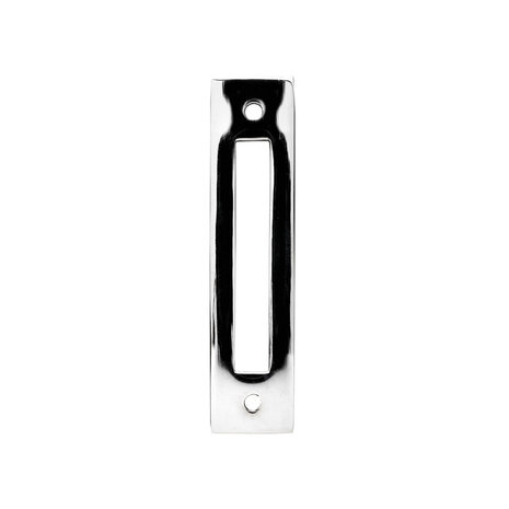 De Oude Deurklink Kozijnplaatje lang nikkel