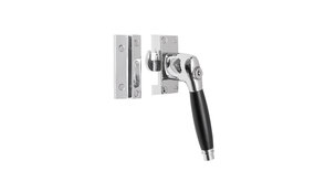 De Oude Deurklink Raamsluiting nikkel met slot Deco rechts De Oude Deurklink Raamsluiting nikkel met slot Deco rechts