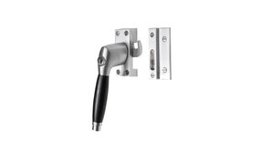 De Oude Deurklink Raamsluiting mat nikkel met slot Deco links De Oude Deurklink Raamsluiting mat nikkel met slot Deco links