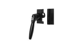 De Oude Deurklink Raamsluiting zwart met slot Klassiek links De Oude Deurklink Raamsluiting zwart met slot Klassiek links