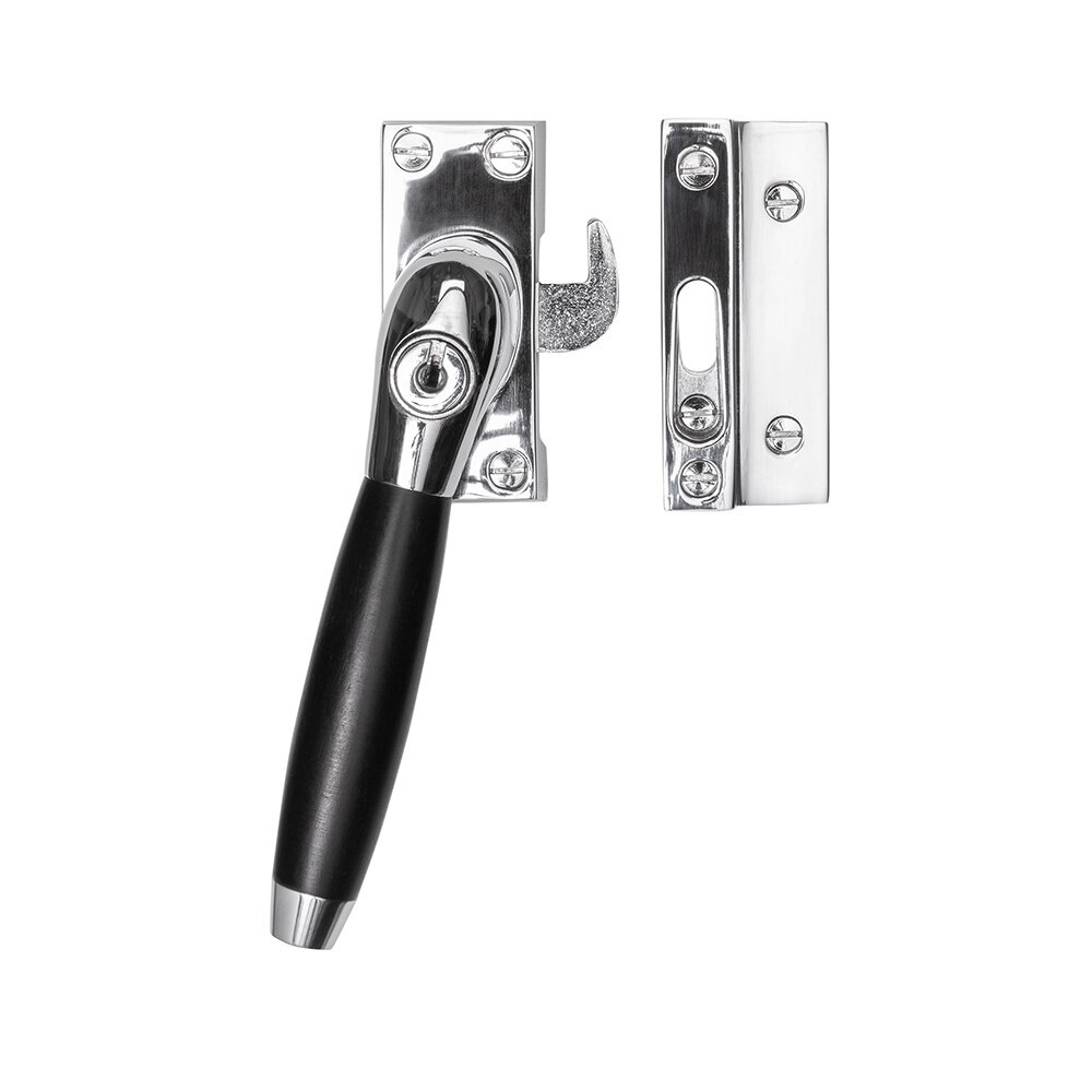 De Oude Deurklink Raamsluiting nikkel met slot Klassiek links De Oude Deurklink Raamsluiting nikkel met slot Klassiek links