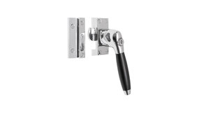 De Oude Deurklink Raamsluiting nikkel met slot Klassiek rechts De Oude Deurklink Raamsluiting nikkel met slot Klassiek rechts