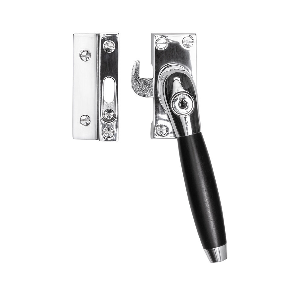 De Oude Deurklink Raamsluiting nikkel met slot Klassiek rechts De Oude Deurklink Raamsluiting nikkel met slot Klassiek rechts