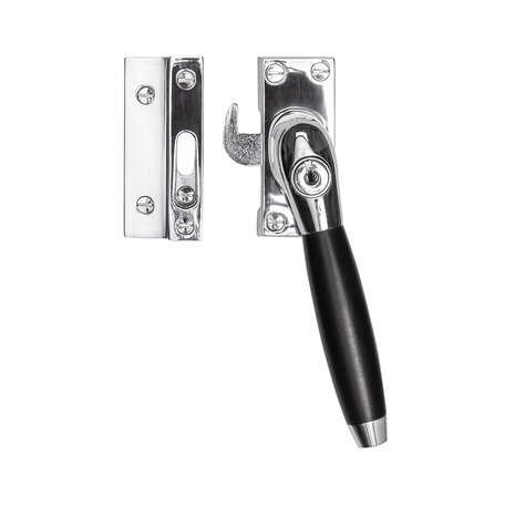 De Oude Deurklink Raamsluiting nikkel met slot Klassiek rechts De Oude Deurklink Raamsluiting nikkel met slot Klassiek rechts