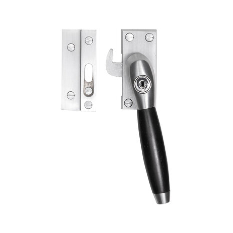 De Oude Deurklink Raamsluiting mat nikkel met slot Klassiek rechts