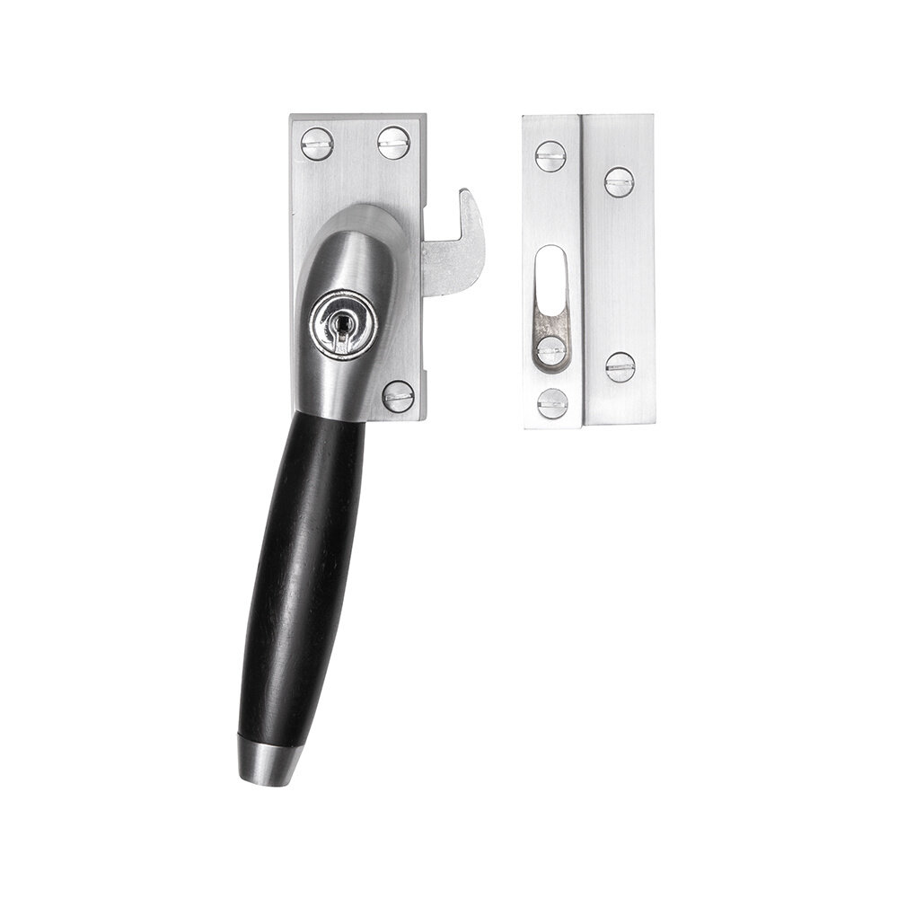 De Oude Deurklink Raamsluiting mat nikkel met slot Klassiek links De Oude Deurklink Raamsluiting mat nikkel met slot Klassiek links