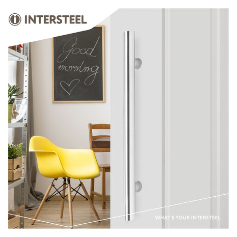 Intersteel Deurgreep 300mm T-vorm geborsteld RVS