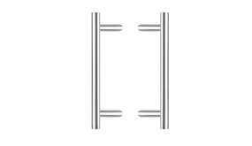 Intersteel Deurgrepen set T-schuin 30mm - 500mm geborsteld RVS Intersteel Deurgrepen set T-schuin 30mm - 500mm geborsteld RVS