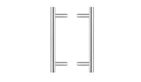 Intersteel Deurgrepen set T-schuin 600x90x30 geborsteld RVS Intersteel Deurgrepen set T-schuin 600x90x30 geborsteld RVS