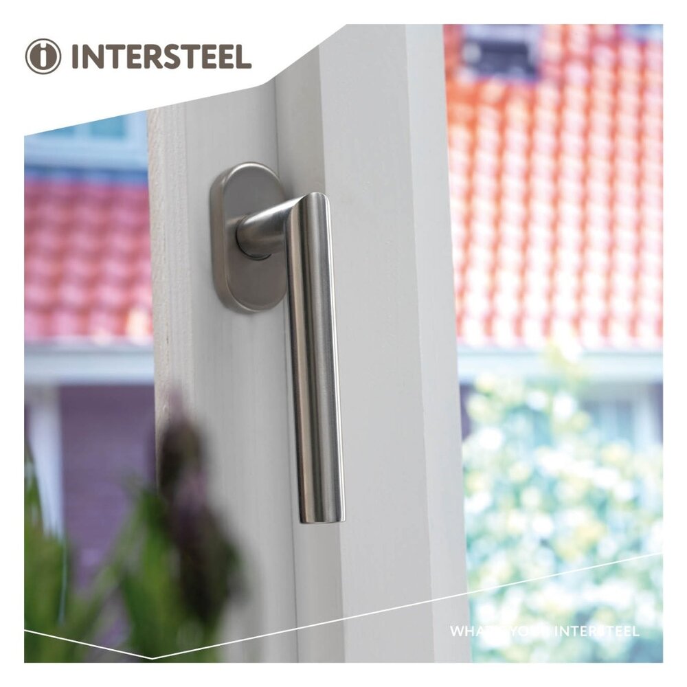 Intersteel Raamsluiting Hoek 90 graden geborsteld RVS Intersteel Raamsluiting Hoek 90 graden geborsteld RVS