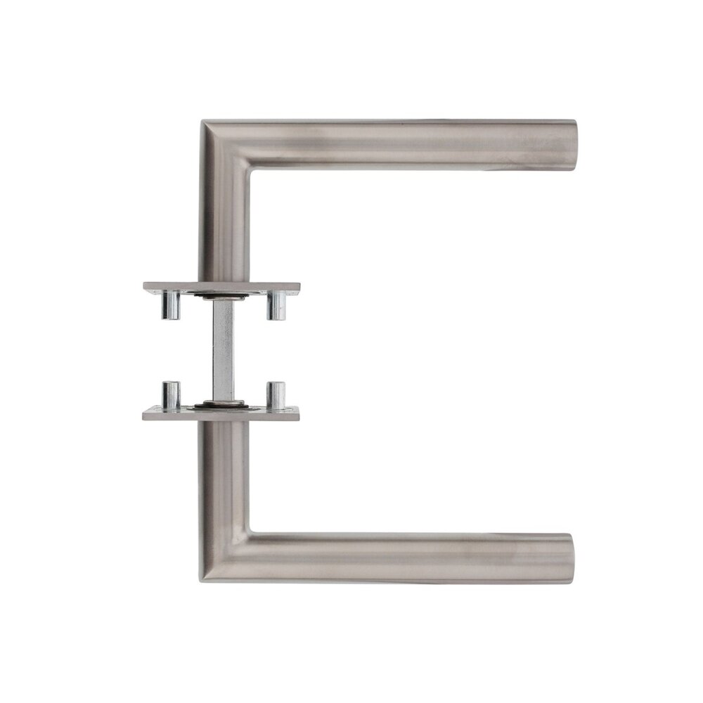 Intersteel Deurklink Hoek 90 graden op vierkant magneet rozet geborsteld RVS Intersteel Deurklink Hoek 90 graden op vierkant magneet rozet geborsteld RVS