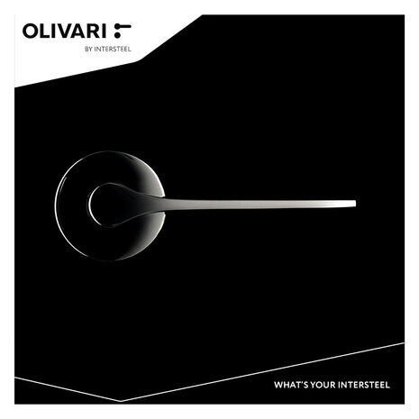 Olivari Deurklink Lama L op rozet antraciet mat titaan PVD Olivari Deurklink Lama L op rozet antraciet mat titaan PVD