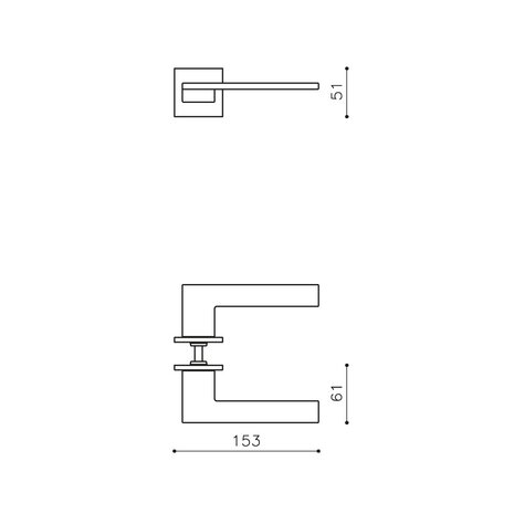 Olivari Deurklink Living op rozet antraciet mat titaan PVD