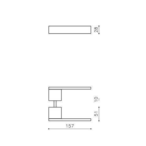 Olivari Deurklink Total antraciet mat titaan PVD Olivari Deurklink Total antraciet mat titaan PVD