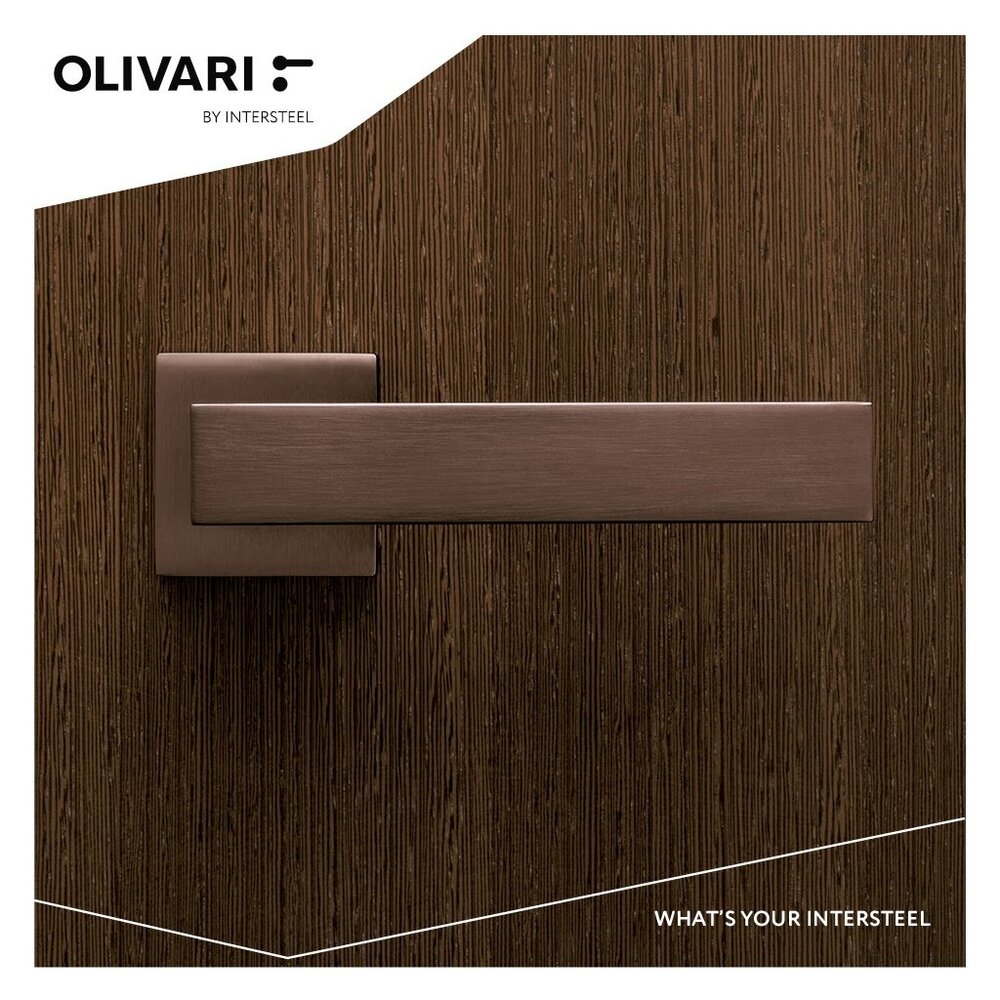 Olivari Deurklink Diana op rozet brons mat titaan PVD