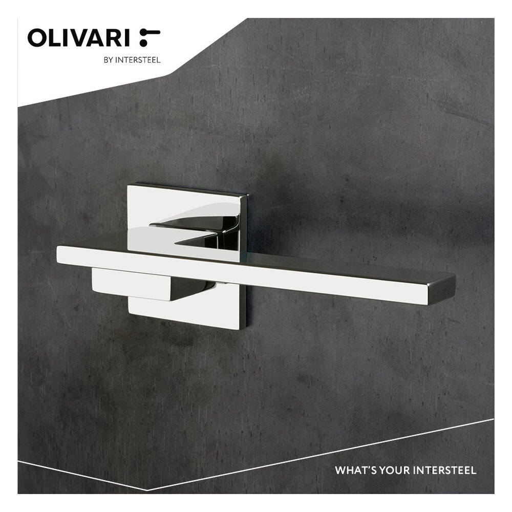 Olivari Deurklink Living op rozet chroom