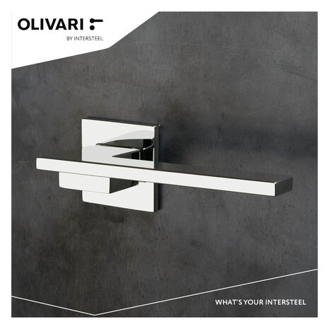 Olivari Deurklink Living op rozet chroom