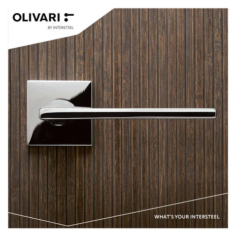 Olivari Deurklink Lotus Q op rozet chroom Olivari Deurklink Lotus Q op rozet chroom