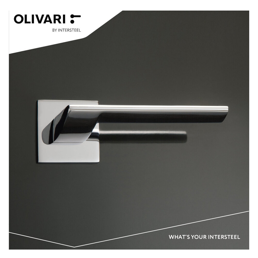 Olivari Deurklink Trend op rozet chroom