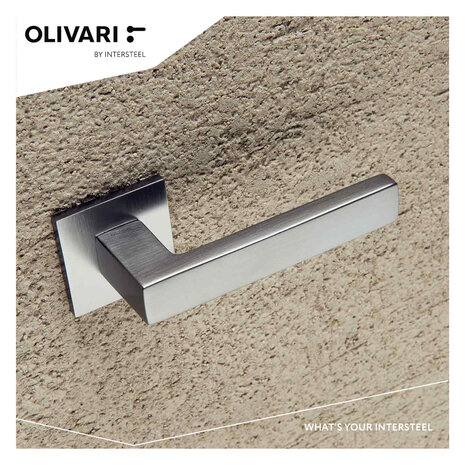 Olivari Deurklink Planet Q op rozet mat chroom Olivari Deurklink Planet Q op rozet mat chroom