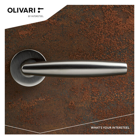 Olivari Deurklink Aurelia op rozet mat chroom Olivari Deurklink Aurelia op rozet mat chroom