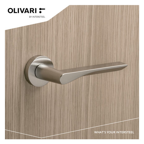 Olivari Deurklink Fin op rozet mat chroom Olivari Deurklink Fin op rozet mat chroom