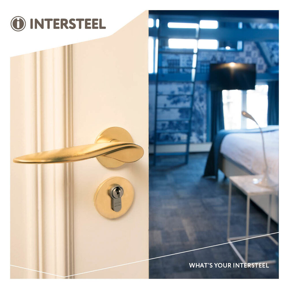 Olivari Deurklink Wind op rozet messing titaan PVD Olivari Deurklink Wind op rozet messing titaan PVD