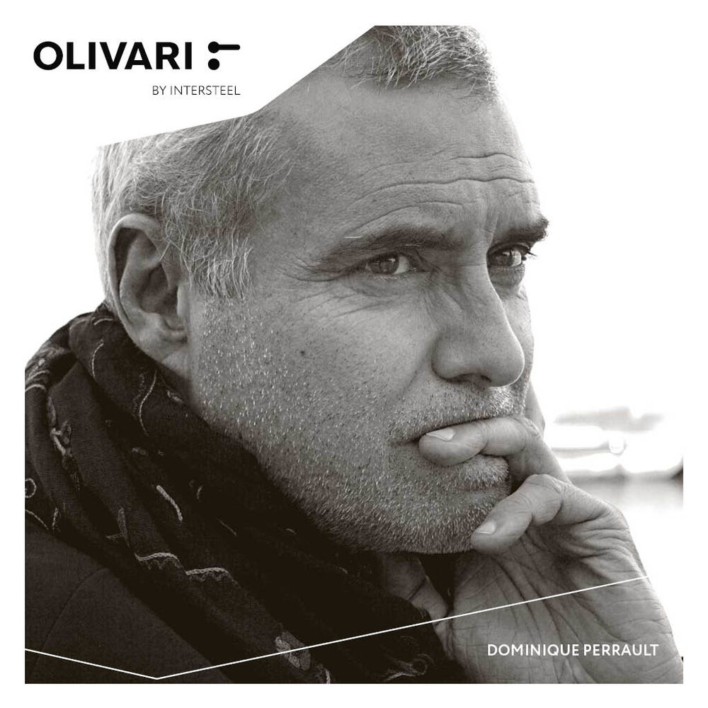 Olivari Deurklink Living op rozet RVS mat titaan PVD