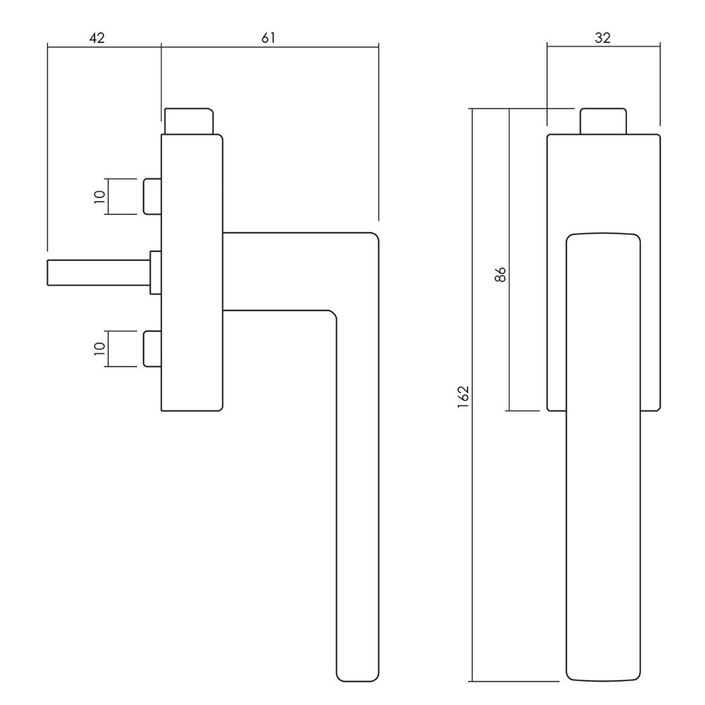 Olivari Raamsluiting Planet Q afsluitbaar chroom