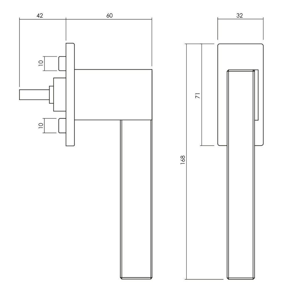 Olivari Raamsluiting Ice Cube chroom transparant Olivari Raamsluiting Ice Cube chroom transparant