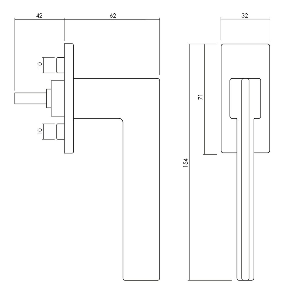 Olivari Raamsluiting Trend chroom Olivari Raamsluiting Trend chroom