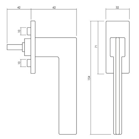 Olivari Raamsluiting Trend chroom Olivari Raamsluiting Trend chroom