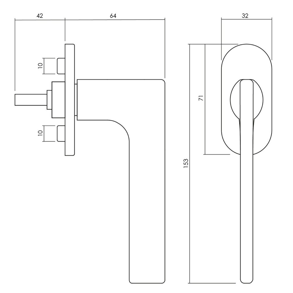 Olivari Raamsluiting Lotus chroom Olivari Raamsluiting Lotus chroom