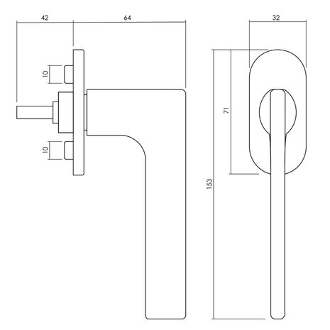 Olivari Raamsluiting Lotus chroom Olivari Raamsluiting Lotus chroom