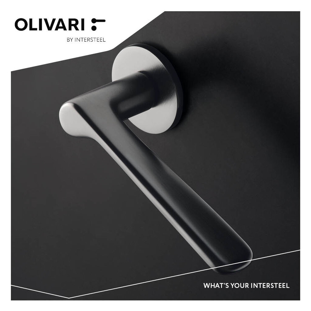 Olivari Deurklink Plume op rozet mat chroom Olivari Deurklink Plume op rozet mat chroom