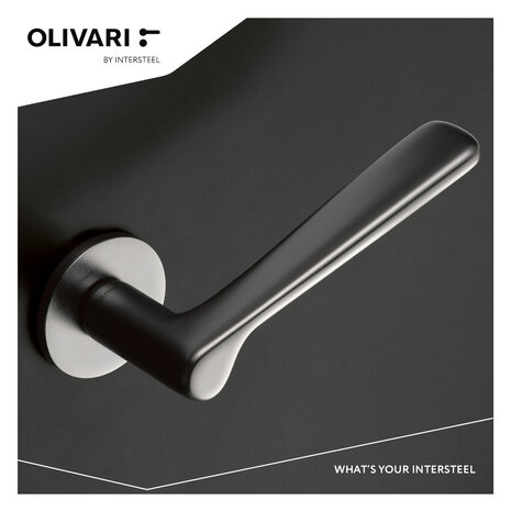 Olivari Deurklink Plume op rozet mat chroom Olivari Deurklink Plume op rozet mat chroom