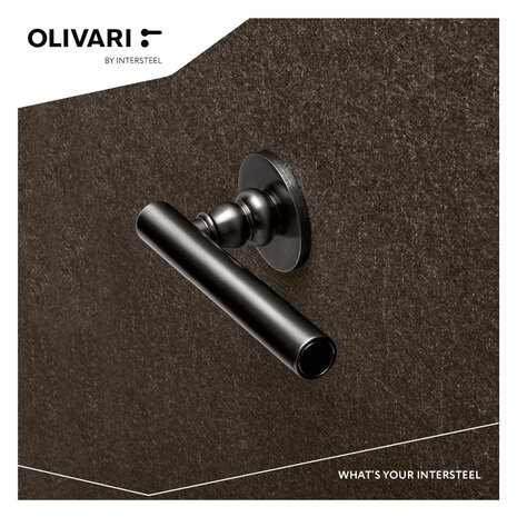 Olivari Deurklink Dolce Vita op rozet antraciet titaan PVD