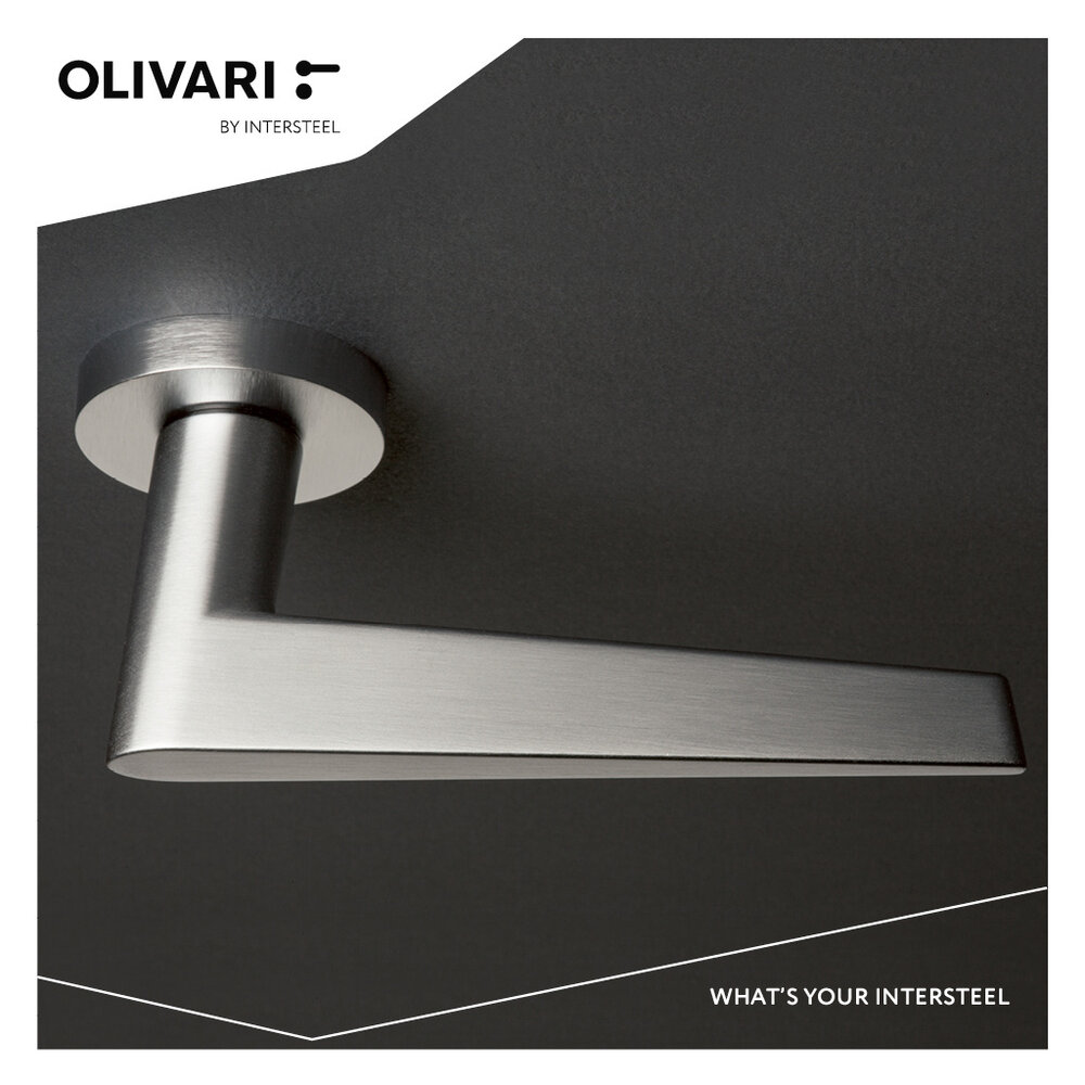 Olivari Deurklink Nina op rozet RVS mat titaan PVD Olivari Deurklink Nina op rozet RVS mat titaan PVD