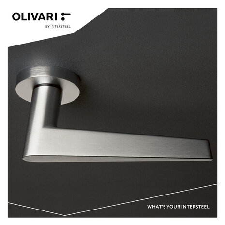 Olivari Deurklink Nina op rozet RVS mat titaan PVD Olivari Deurklink Nina op rozet RVS mat titaan PVD