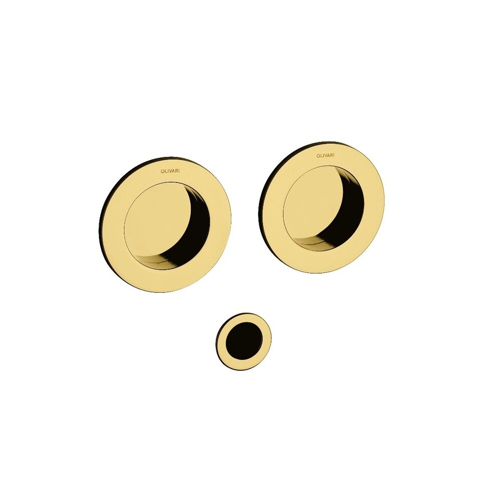 Olivari Schuifdeurkom Dante messing titaan PVD