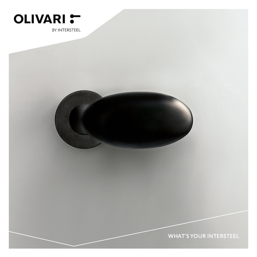 Olivari Deurknop Blindo draaibaar links antraciet mat titaan PVD