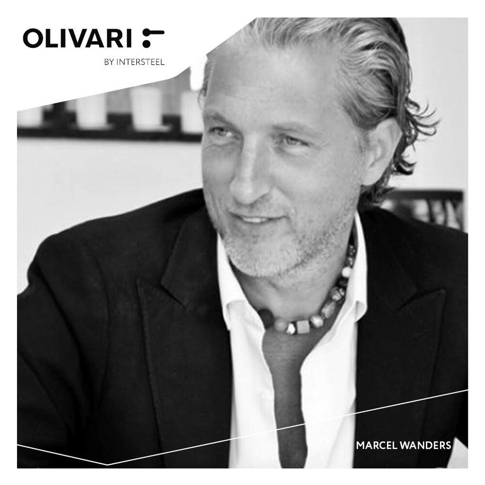 Olivari Deurklink Crystal Diamond op rozet antraciet mat titaan PVD