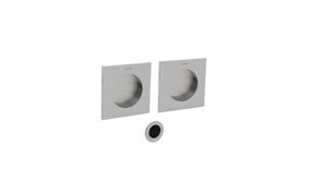 Olivari Schuifdeurkom Giotto Q RVS mat titaan PVD Olivari Schuifdeurkom Giotto Q RVS mat titaan PVD