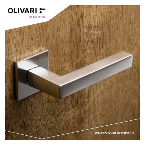 Olivari Deurklink ABC op rozet RVS mat titaan PVD Olivari Deurklink ABC op rozet RVS mat titaan PVD