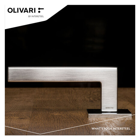 Olivari Deurklink ABC op rozet RVS mat titaan PVD Olivari Deurklink ABC op rozet RVS mat titaan PVD