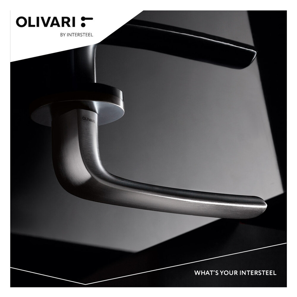 Olivari Deurklink Diva op rozet mat chroom Olivari Deurklink Diva op rozet mat chroom